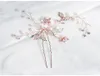 2019 Rose Gold Handmade Wedding Hair Paps Pins de cabello de novia Accesorios de joyería para mujeres JCF0602208012