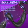 Andra hälsoskönhetsartiklar Safiman Prostate Massager Anal Vibrator Male With Rooster Ring Vibration Hip Plug lämplig för 12 vibrationsläge Trådlös Q240508