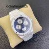 2024 New Styles Aps Luxury Watches for Mens Mechanical 2022luxury Brand 41mm 5134 Movement 26579 White Ceramic Designers Wristwatches 667x