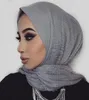 Coton lin enveloppe musulmane et châle Islam Turban prêt à porter des femelles nouvelles femmes froides Hijab instantanément sous Scarf5151312