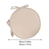 3038cm Solid Color Round Garden Chair Pads Removable Tieon Seat Cushion for Outdoor Bistro Stool Patio Home Dining 240508