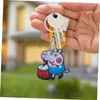 Keychains Lanyards 10 Party de porte-clés Favors Chain de clé pour Kid Boy Girl Gift Rings Courte