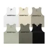 ESS Mens Tank Top T-shirt Trend Marque en trois dimensions Lettrage Pure Coton Lady Sports Casual Loose High Street Sleeveless Vest Top EU Size S-XL HAUTE QUALITÉ 44536