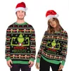 Men039s Pontaux Unisexe Christmas Costume Cartoon Animation 3D Digital Fashion Longsleeved Cabinage Ugly Sweater384698774723