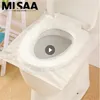 Couvre-siège de toilette Cushion Biodégradable Plastic Portable Petite salle de bain Accessoire de salle