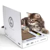 Katzenkratzer -Laptop mit flauschiger Maus interaktiver Spielzeug Pfote über Social Media Kitten Toys Cat Scratch Pads 240508