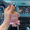 Chaços de teclado Big Head Bear Keychain Big Round Fuckle Personality Doll Chavechain Car Saco de presente feminino Pingente J240509