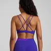 Designer LuL Yoga Outfit Sport Bras Women High Support New Instagram Bra Thin Shoulder Small Sling Fitness Tank Top Dress Beautiful Back Outdoor Sports