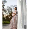 Zwangerschapsjurken Zwangerschapsfotografie Props kleden zwangere vrouw fotoshoot outfit lange jurken sexy godin glanzende strass pailletten cape t240509