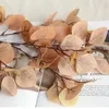 Fleurs décoratives 1pc eucalyptus artificiel feuilles 6 branches fausses plantes Greenery tiges pour le jardin à la maison Table de table de mariage décor