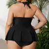 Swimwear femminile plus size 4xl municolo da bagno monopezzo a gigante a maglie a maglie a maglie sexy bikini estate da bagno costume da bagno nuotare