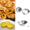 Taartei kleine taartvormen taartjes dessert aluminium pannen tin puto cup bakware cake cookie mold ronde herstelbaar anti -aanbak bakgereedschap 7 cm laten we