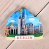 3pcsfridge magneti turisti tedesco souvenir adesivo frigorifero 3d adesivo di architettura di berlin di berlina di colonia cattedrale Heidelberg Neckar River