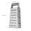 Stainless Steel 4 Sided Blades Household Box Grater Container Multipurpose Vegetables Cutter Kitchen Tools Manual Cheese Slicer 240429