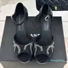 15A Kvinnors stilett klackar sandaler klädskor ankel spänne sexiga sandaler