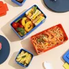 Borse da pranzo borse blocchi modulari Building Box per bambini Studenti Bento Box Borsa per picnic per picnic e tavolo da tavolo Contenitore Microonde Set