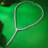 Neues S925 Silber Hao mit voller Diamantschlangenform High-End-Persönlichkeit Halskette weibliche Schlüsselbeutel Kette Kette Kette