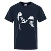 T-shirts voor heren Hot Sa Cotton Casual Short Seve SEVE SKATE SCHOENEN MEN TRICHT ZOMER BEADAB KLEREN O-NEK OVERZEGEN SEVES UNISEX H240508