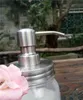 Pompe de distributeur de savon à la rouille DIY Pompe en acier inoxydable Mason Jar Coundre du dispensateur Couvercle et pompe avec tube polonais 1548214