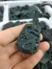 Figurines décoratives de qualité bouteille verte jade dragon pendant chinois zodiaque magique amulette chanceuse