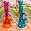 25cm uzunluğunda beher taban dab teçhizatlar kalın cam bong nargile shisha sigara içme cam boru downstem persc bubbler ile 14mm kase