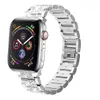 Kobiety Bling Diamond Band Straps Apple Smart Watch 8 7 6 5 4 3 2 1 Paspband z obserwacją ze stali nierdzewnej Szybkie wyposażenie biżuterii