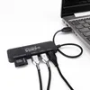 Hub -adapter 4 poorten geschikt voor pc -laptopaccessoires Multi USB 2.0 Splitter -extensiekabel voor muis en toetsenbord