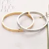 logo Screw bracelet women stainless steel gold bangle Can be opened couple simple jewelry gifts for woman Accessories wholesale chain o 2452