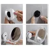 360 ° Drehklappkosmetischer Spiegel Keine Punchvergrößerung Badezimmer Wand Rasieren HD 240509