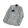 Zweiteilige Kleiderdesignerin der frühen Springakademie Stil modischer Anholzanzug Jacke+hoher taillierter Faltenrock Set WY55