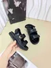 Luxo Baby Sandals Metal Logo Decoração Informações Infantil Custo Preço Tamanho 26-35, incluindo caixa Anti Slip Slip Summer Girls Slippers 24April
