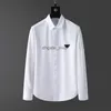 2024 Luxury Designer Mens Dress Shirts Fashion Business Casual Business Social Veste et Cocktail Shirt Brand Printemps Automne Slimnming Le manteau le plus à la mode