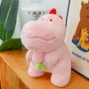 Comer brinquedos de dinossauros de melão, boneca de boneca de boneca big dinossauro rosa pêssego você gosta de dinossauros buwa