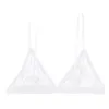 Bras Black Bra Femmes Mesh semi-transparente Hollow Out Stracts réglables Bralettes sans fil femelles