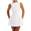 Lässige Kleider Frauen Segant Bodycon Mini Sommer offener Rücken schlanker Sattel Short Tank Dress Cocktail Party eine Linie Streetwear