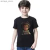 T-shirty dziecięce letnia koszulka graficzna T-shirt moda Hip Hop Boys Printowane graficzne T-shirt Little Boysl2405