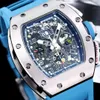 011-fm in acciaio inossidabile da uomo automatico orologio scheletro numeri arabi numeri arabo sapphire cristallo oversize data orologio orologio da polso di lusso 5 colori