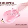 Autres éléments de beauté de la santé Rose Faux vibratrice de stimulation de pénis 12 Fréquence Femelle Labia Aspiration Tup Licking Adulte Sucking 18 Q240508