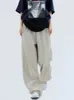 Damesbroek capris qwk baggy jabbers dames Harajuku strtwear hoge taille hiphop brede been broek y2k oversize Koreaanse vintage casual broek y240509