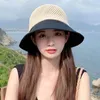 Berets Summer Femmes Beaut Hat UV Protection Soleil Soft Foldable Breathable Wide Brim Beach Place Panama Cap Sunshade 2024