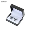 Cuff Links Lepton Mother of Pearl Mens Cufflinks Natural White Shell Cufflinks Fashion Button Luxury Wedding Best Mens Gift Q240508