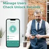 Verrouillage intelligent Smart Fingin Empreinte Lock avec verrouillage de porte numérique Bluetooth pour l'entrée sans clé dans les appartements à domicile wx