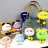 Keychains Lanyards Internet celebrity cute cartoon doll keychain ugly and cute plush doll bag pendant car pendant multiple styles to choose from J240509