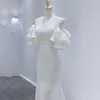 Sukienki imprezowe harajpee satynowa suknia ślubna rybacka 2024 elegancka panna młoda