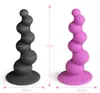 Traubenform Design Silikon Dildo Penis GSPOT stimulieren Analstecker Versetzungskügelchen Anus Anal Sex Toys 2 Farben für erwachsene Männer wom2061686