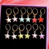 Dange oorbellen Koreaanse zoete sterrenval voor vrouwen Multicolor acryl geometrische Small 2024 Statement sieradenfeestjes geschenken