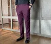 2020 Brand Abbigliamento estate per uomini alla moda per il tempo libero abito di cotone puro pantaloni slim fit pantaloni casual di colore puro 28387873169