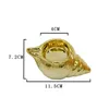 Titulares de vela Conch Design Titular de cerâmica Tealight Cup Candlestand Desktop Decor for Home Cafe Office (Silver)