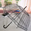 Gear Sakura Umbrelas Transparent Bird Cage Umbrella Cartoon bâtiment parapluie de la ville