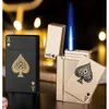 Creative iatable jet flamme butane rechargeable Classic Pocket Ace Lighters Alivable Jet Torch Lighter